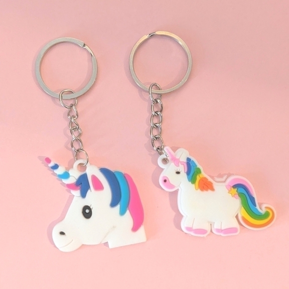 Set of 2 Unicorn Keychains | Brand New - Picture 1 of 4